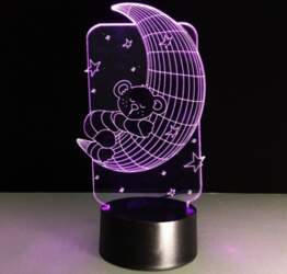 3D lampa lacītis