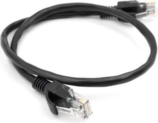 Cable Cat5E UTP, 0.5m, black