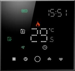 TUYA Programmable Thermostat WiFi, black |