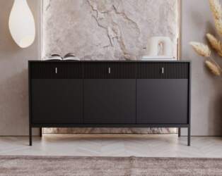 Maggiore Black, Kumode (Sideboard 3D3S)