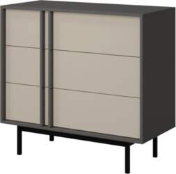 Alsy antracit/light beige Kumode 8