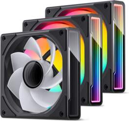 Jonsbo ZK-120B Reverse 3-Pack, ARGB, Black