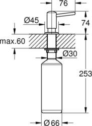 Dozators Grohe 40536DC0