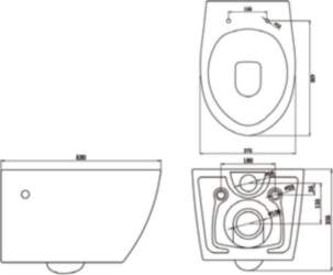 BATHCO ESTORIL RIMLESS 4553