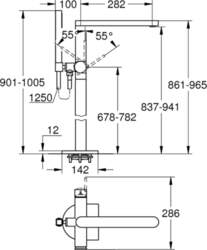 Grohe Plus, 23846AL3, brushed hard graphite