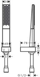 Dušas galvas komplekts Hansgrohe Rainfinity 26857700
