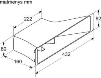 Papildinājums ventilācijai Bosch HEZ9VRPD0
