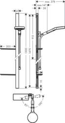 Dušas komplekts Hansgrohe Rainfinity 27674000
