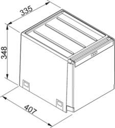 Miskaste FRANKE Cube 40 (134.0039