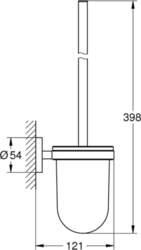 Tualetes birstes komplekts Grohe Essentials 40374001