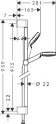 Dušas komplekts Hansgrohe Crometta 26539400