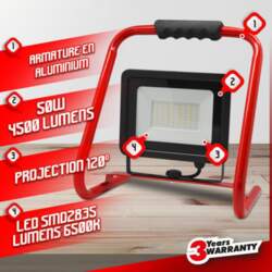 LED prožektors 50W - 4500Lm