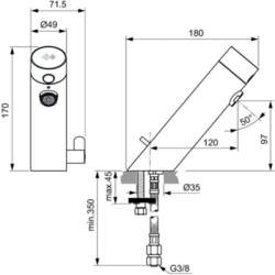 Ideal Standard Sensorflow A7559XG
