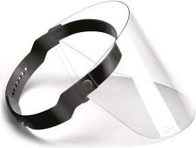 Plastic adjustable visor