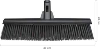 Solid Yard Broom Head L