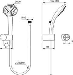 Ideal Standard Idealrain Sof B9451AA