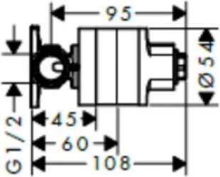 Slēpta bidē daļa Hansgrohe 29235180
