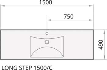 Izlietne PAA LONG STEP ILS1500/C/00