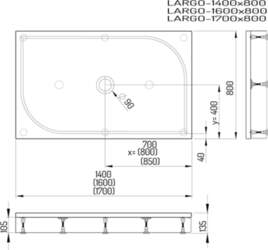 PAA LARGO 80 × 170