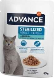 Advance Cat Wet Sterilized Codfish mitrā