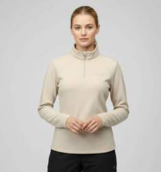 Women`s Quarter-Zip Fleece Longsleeve – Humtto