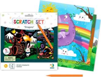 DoDo Galda spēles Scratch Set Pūķi