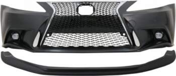 Front Bumper with Lower Spoiler Lip