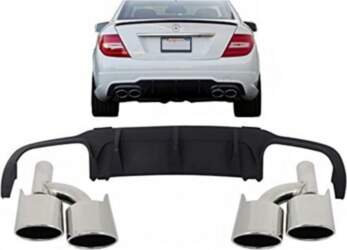Rear Bumper Valance Air Diffuser Muffler