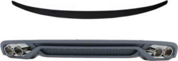 Rear Bumper Valance Diffuser with Exhaust