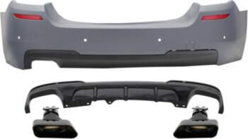 Rear Bumper with Double Outlet Diffuser