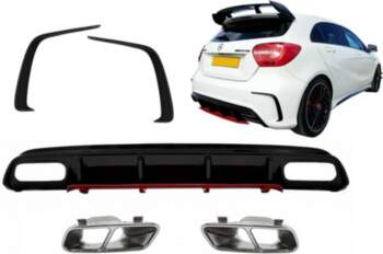 Rear Diffuser with Exhaust Muffler Tips