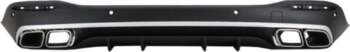 Rear Diffuser with Silver Exhaust Muffler