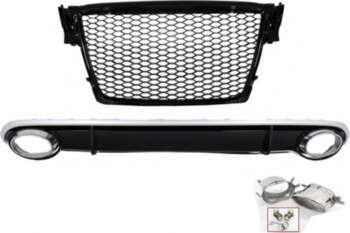 Rear Bumper Diffuser suitable for Audi