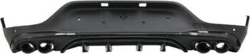Rear Diffuser with Exhaust Black Muffler