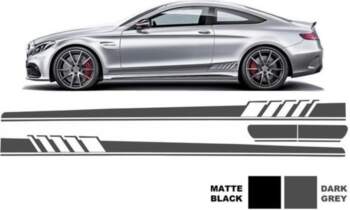 Side Decals Sticker Vinyl Dark Grey