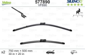VALEO SILENCIO VALYTUVAI FORD FLAT BLADE