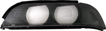 Headlight Lens Left Side Smoke Grey