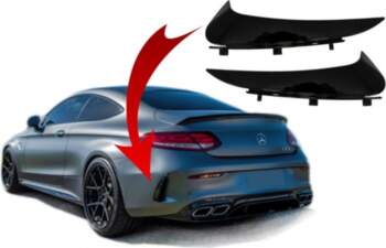 Rear Bumper Flaps Side Fins Flics
