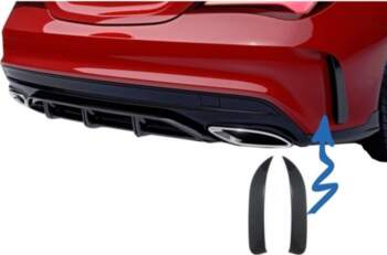 Rear Bumper Splitters Fins Side Vent