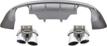 Rear Bumper Spoiler Valance Diffuser Double