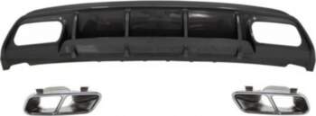 Rear Bumper Valance Diffuser with Exhaust