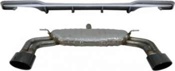 Rear Bumper Valance Diffuser with Exhaust