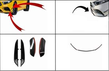 Front Bumper Flaps Side Fins Flacs