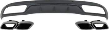Rear Bumper Diffuser with Muffler Tips