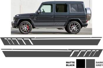 Side Decals Sticker Vinyl Dark Grey