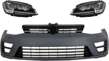 Front Bumper with Headlights 3D DRL