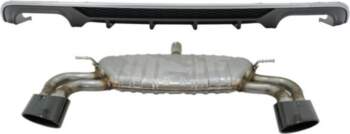 Rear Bumper Valance Diffuser with Exhaust