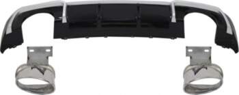 Rear Bumper Valance Diffuser with Exhaust