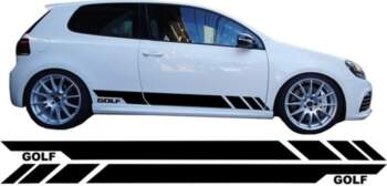 Side Decals Sticker Vinyl Black suitable