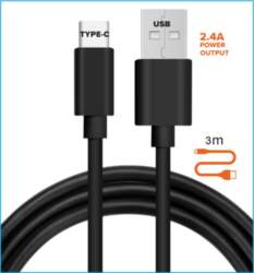 ĮKROVIMO LAIDAS USB SU TYPE-C 3M